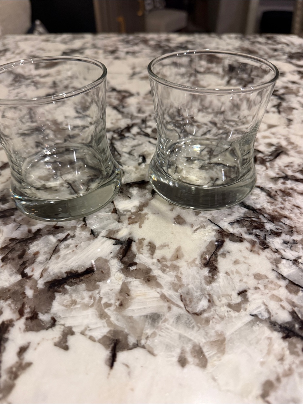 Set of 2 Libbey Flared "Perfect Bourbon Tasting" Glasses Clear Lowball